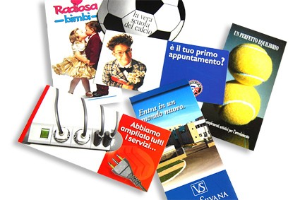 Mix di depliant vari